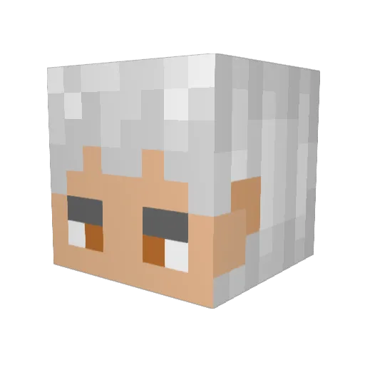 Vanzgames Minecraft avatar head, 3D render