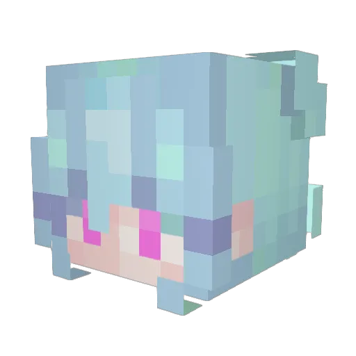 VanzyYTGT Minecraft avatar head, 3D render