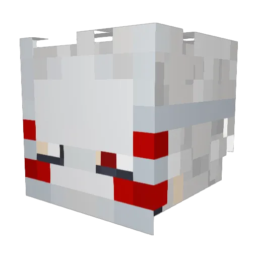 Vap0rr Minecraft avatar head, 3D render