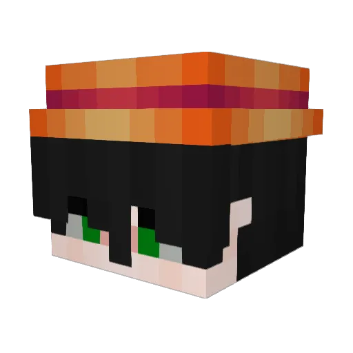 VapeLevi Minecraft avatar head, 3D render