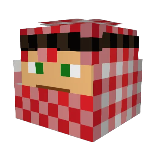 VapeNation1738 Minecraft avatar head, 3D render