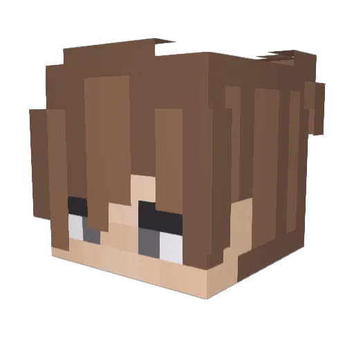 Vape_men Minecraft avatar head, 3D render