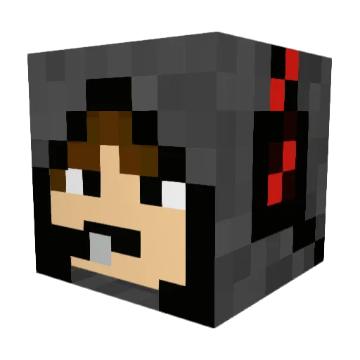 VapidKnight88 Minecraft avatar head, 3D render