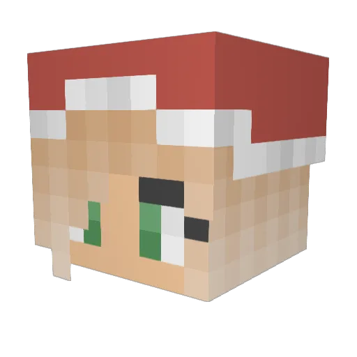 Vapid_Blue Minecraft avatar head, 3D render