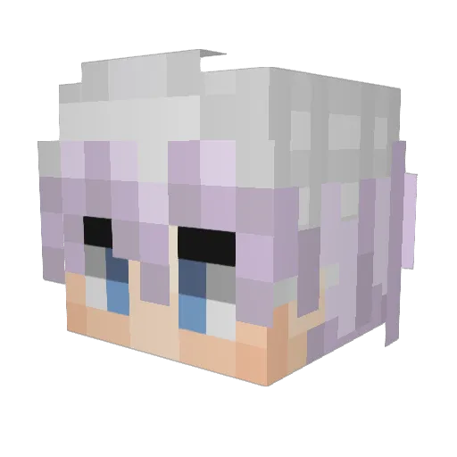 Vapie Minecraft avatar head, 3D render