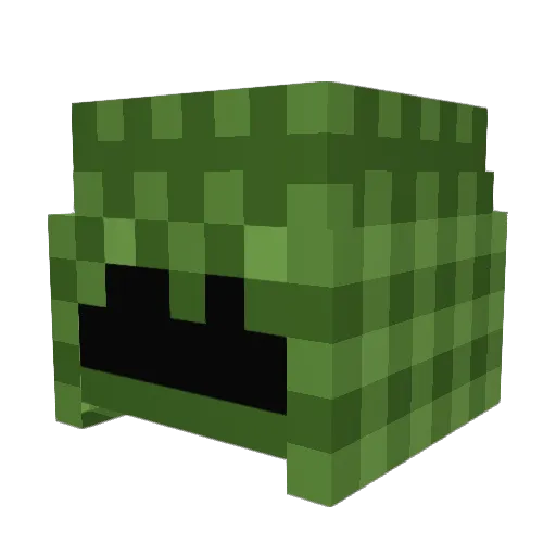VapingMonke Minecraft avatar head, 3D render