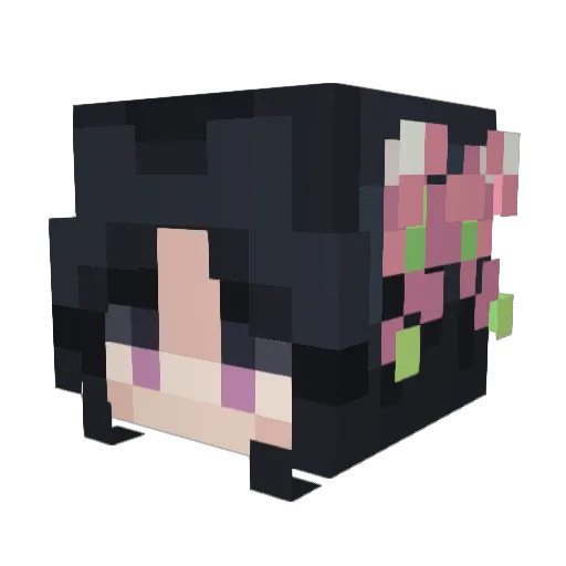 Vapita Minecraft avatar head, 3D render