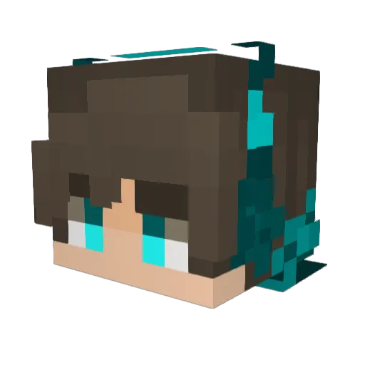 VapoGamer Minecraft avatar head, 3D render