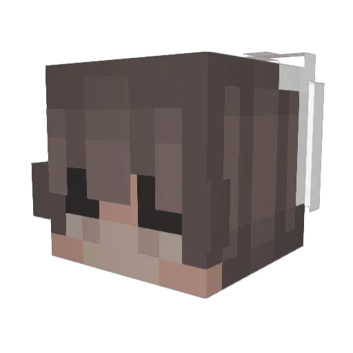 Vapor4K Minecraft avatar head, 3D render