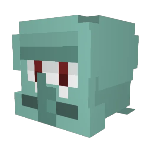 Vaporiz3d Minecraft avatar head, 3D render