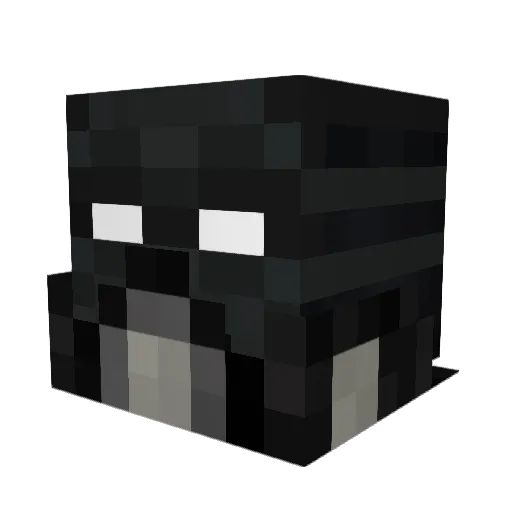 Vaporizes Minecraft avatar head, 3D render
