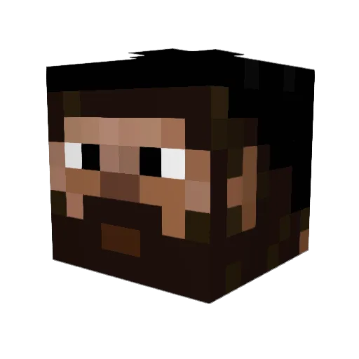 VapourFella Minecraft avatar head, 3D render