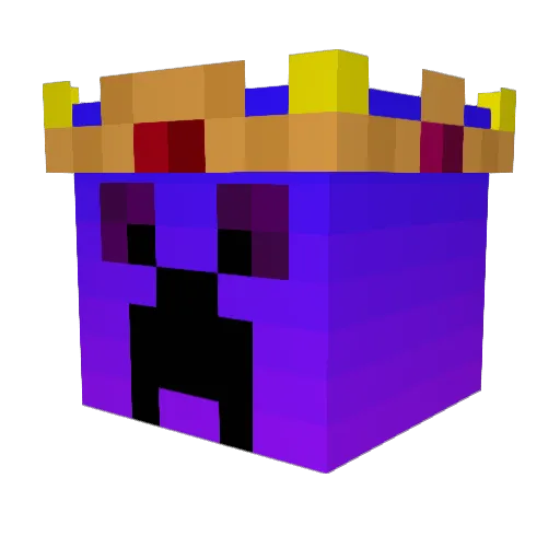 Vappr Minecraft avatar head, 3D render