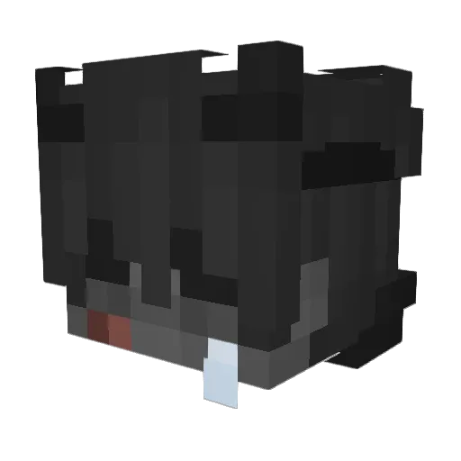 Vapur Minecraft avatar head, 3D render