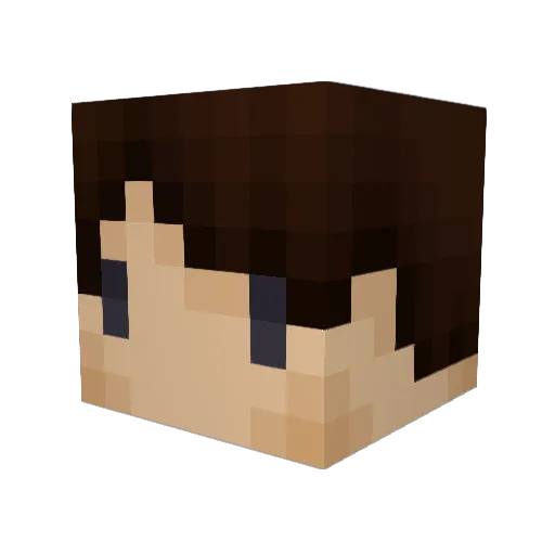Vapxrz Minecraft avatar head, 3D render