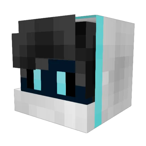 Vaquitas13 Minecraft avatar head, 3D render