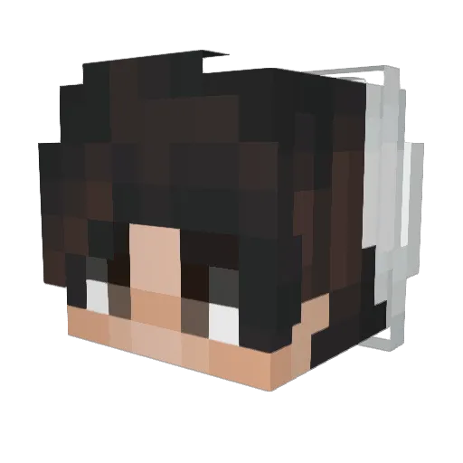 Vaquitazz Minecraft avatar head, 3D render