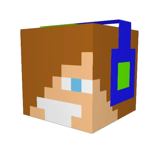 VarSiv99ALT42 Minecraft avatar head, 3D render