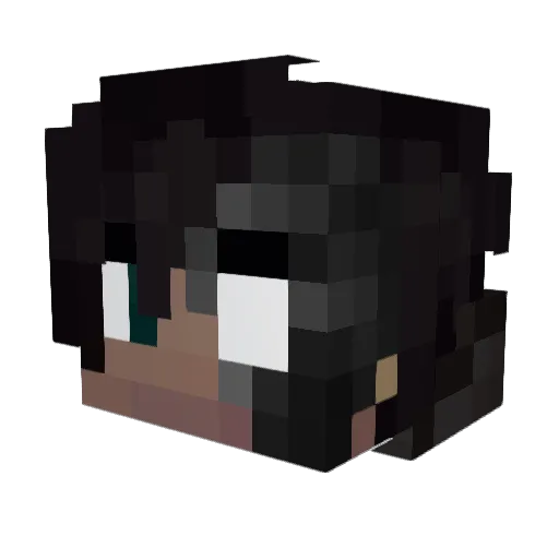 VaraPuukko Minecraft avatar head, 3D render