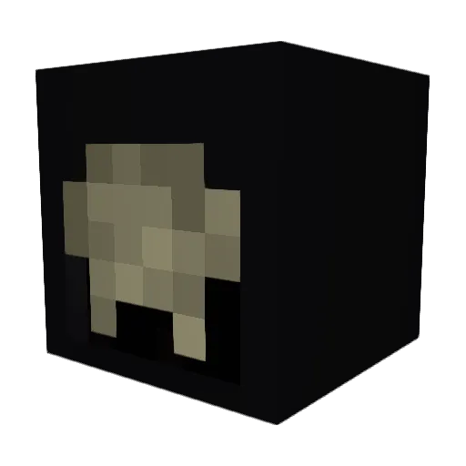 Varah Minecraft avatar head, 3D render