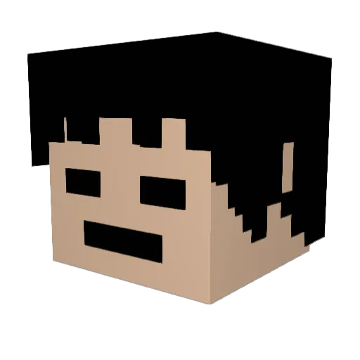 Varajahl Minecraft avatar head, 3D render