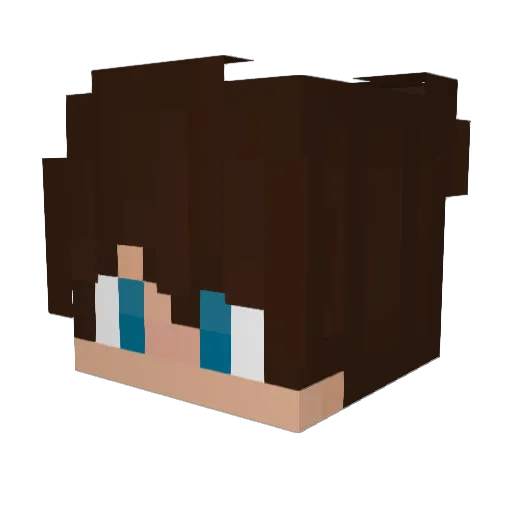 Varanity Minecraft avatar head, 3D render