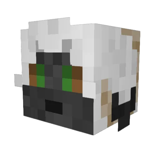 Varaxous Minecraft avatar head, 3D render