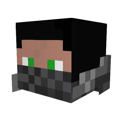 Varba72 Minecraft avatar head, 3D render