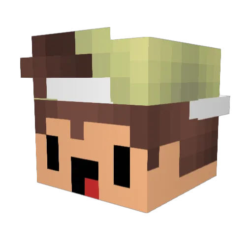 VardAlex Minecraft avatar head, 3D render