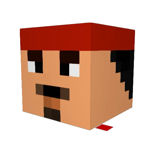 VardChamp Minecraft avatar head, 3D render