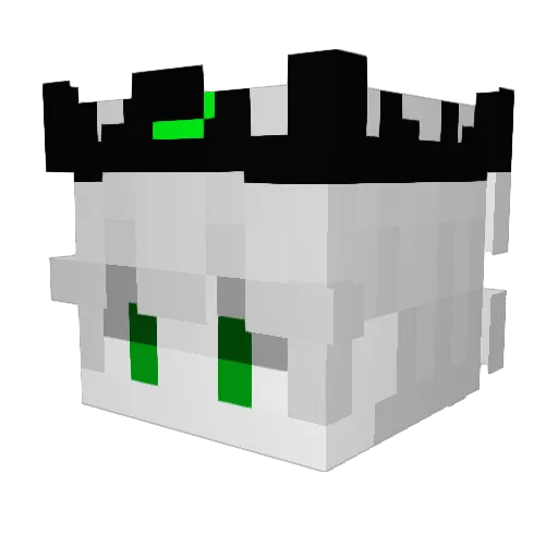 Vardex_ Minecraft avatar head, 3D render