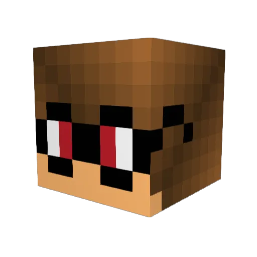 Vardo Minecraft avatar head, 3D render
