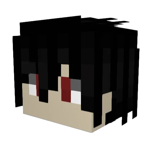 Vardrush Minecraft avatar head, 3D render