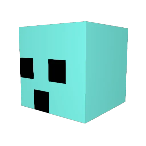 VardyGeil Minecraft avatar head, 3D render