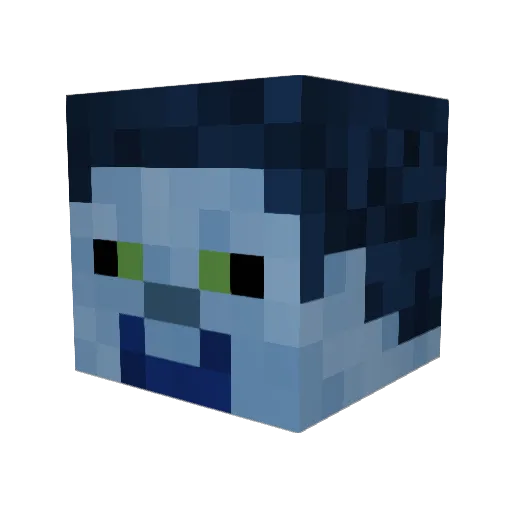 Vardzia Minecraft avatar head, 3D render