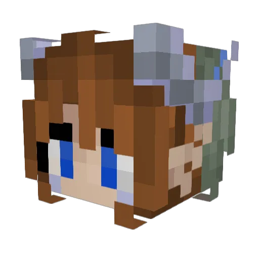 Vareg Minecraft avatar head, 3D render
