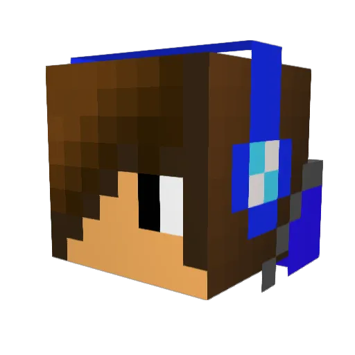 Vareide_jr Minecraft avatar head, 3D render