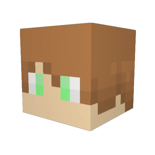 Varen1cheg Minecraft avatar head, 3D render