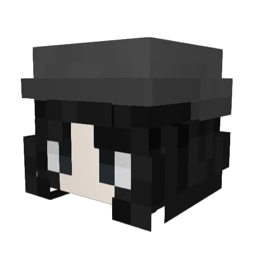 VaresaChan Minecraft avatar head, 3D render