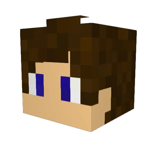 VargasGr Minecraft avatar head, 3D render
