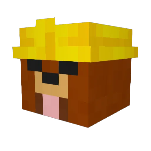 VargasUwUr Minecraft avatar head, 3D render