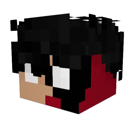 Vargasz Minecraft avatar head, 3D render