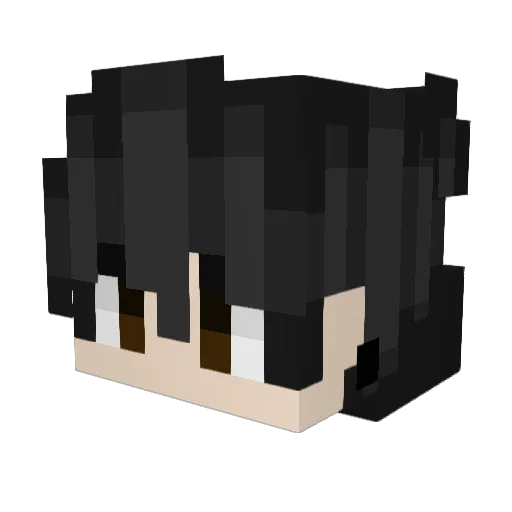 Vargisen Minecraft avatar head, 3D render