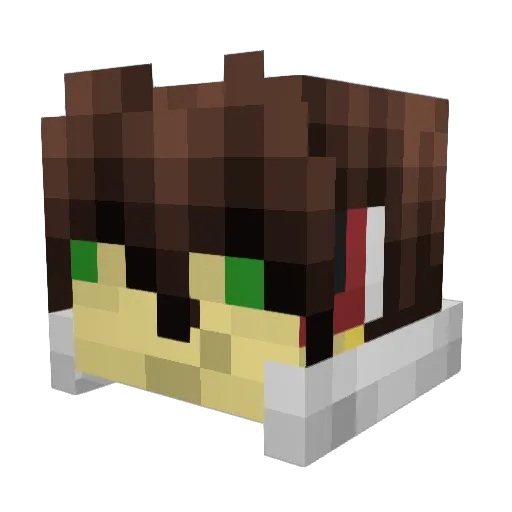 Vargoth451 Minecraft avatar head, 3D render
