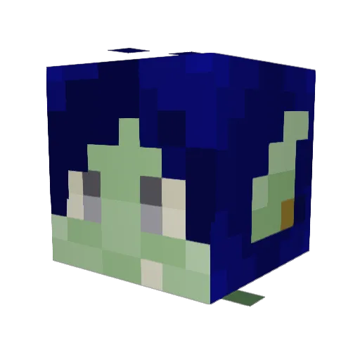 Vargynt Minecraft avatar head, 3D render