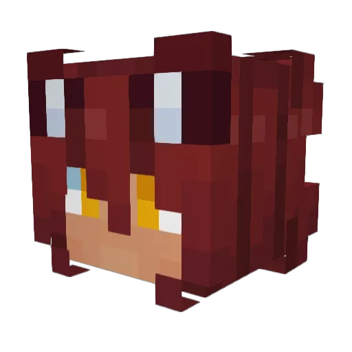 Variabell3 Minecraft avatar head, 3D render