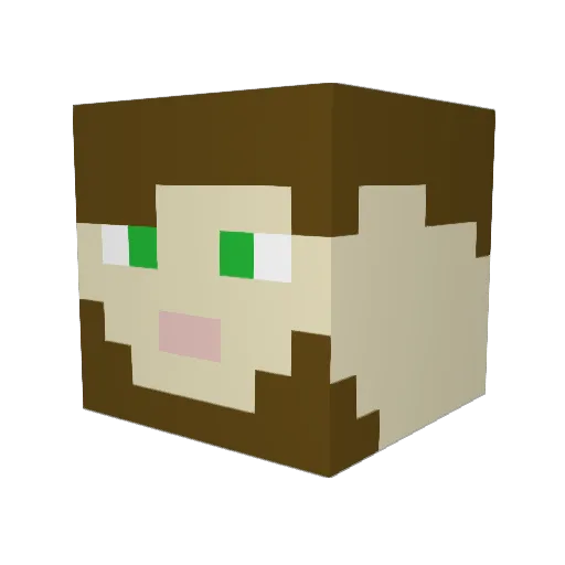 VariableComb920 Minecraft avatar head, 3D render