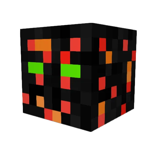 VariableGold Minecraft avatar head, 3D render