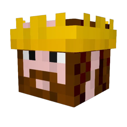 Varians Minecraft avatar head, 3D render
