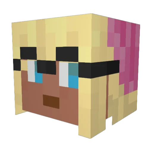 Varianslilypad Minecraft avatar head, 3D render